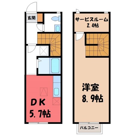 リースランドテクノ Gの物件間取画像